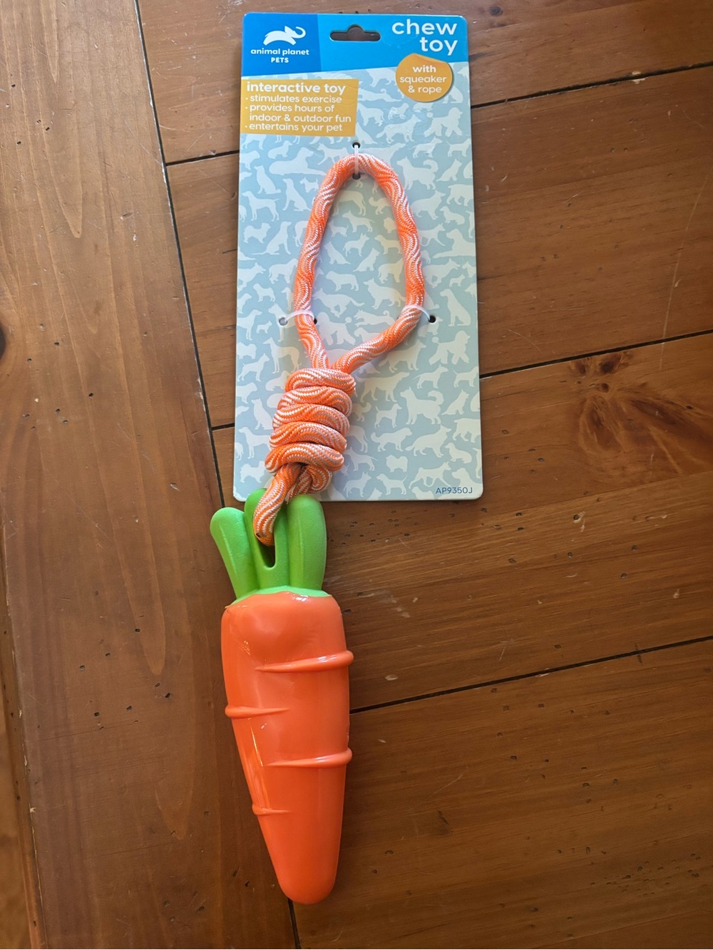🥕Animal Planet Carrot Dog Chew Toy.